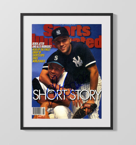 Derek Jeter and Alex Rodriguez - New York Baseball Shortstop Duo SI Cover 1997 8x10 Canvas baseball wall art