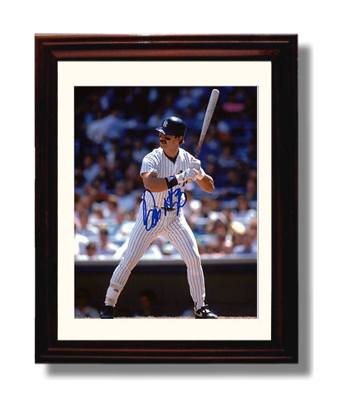 Don Mattingly - At the Plate Baseball Wall Art 8x10 Beveled Frame wall art print – Baseball Wall Art decor