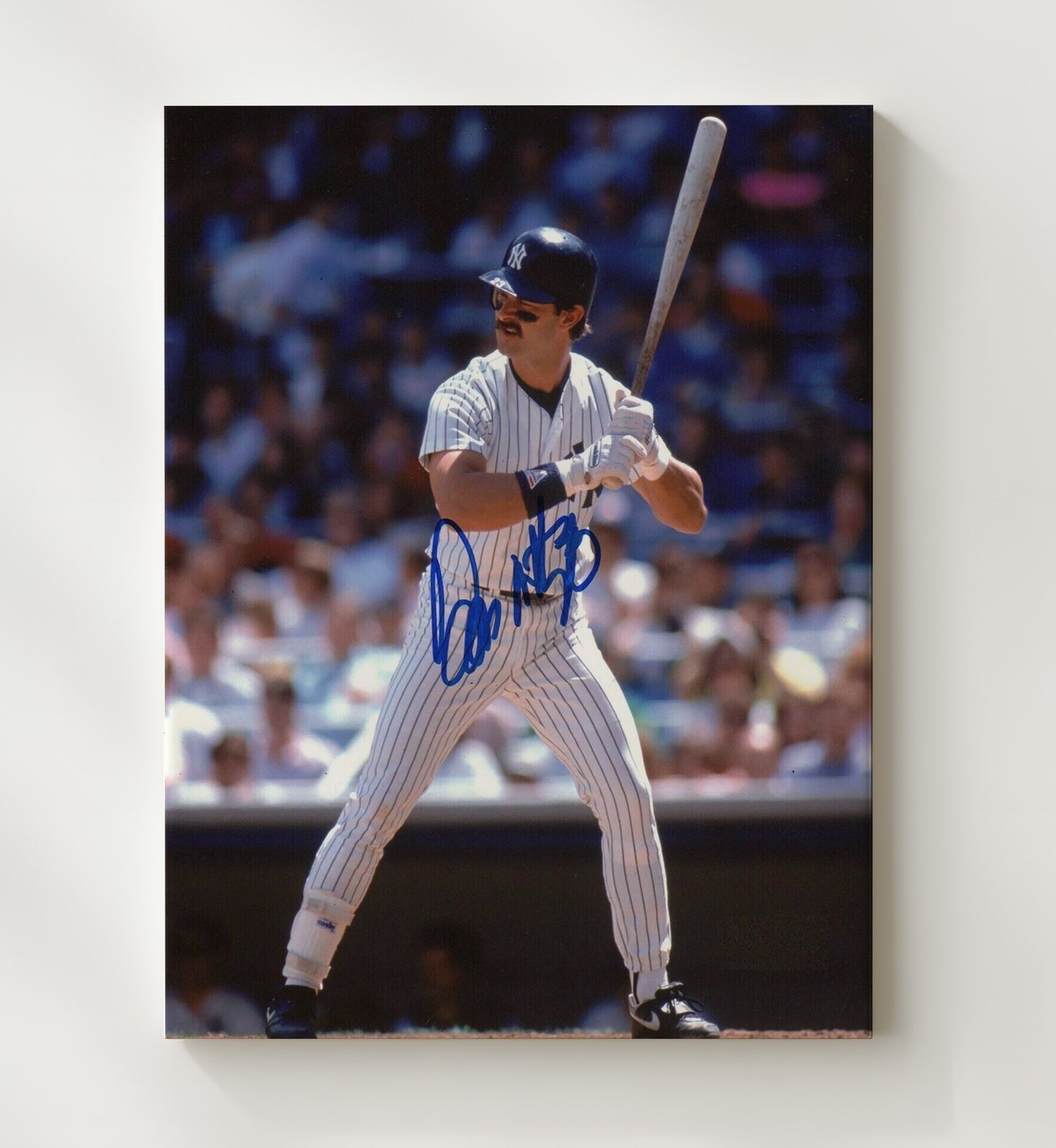 Don Mattingly - At the Plate Baseball Wall Art 20x24 Canvas wall art print – Baseball Wall Art decor