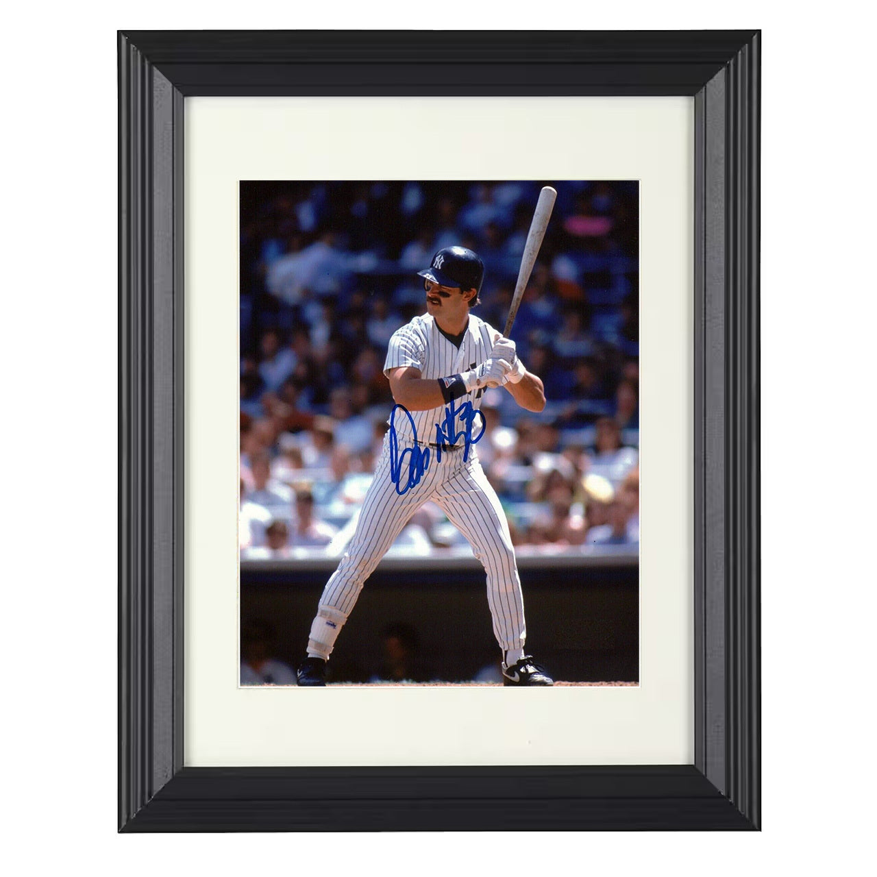 Don Mattingly - At the Plate 8x10 black beveled framed baseball wall art