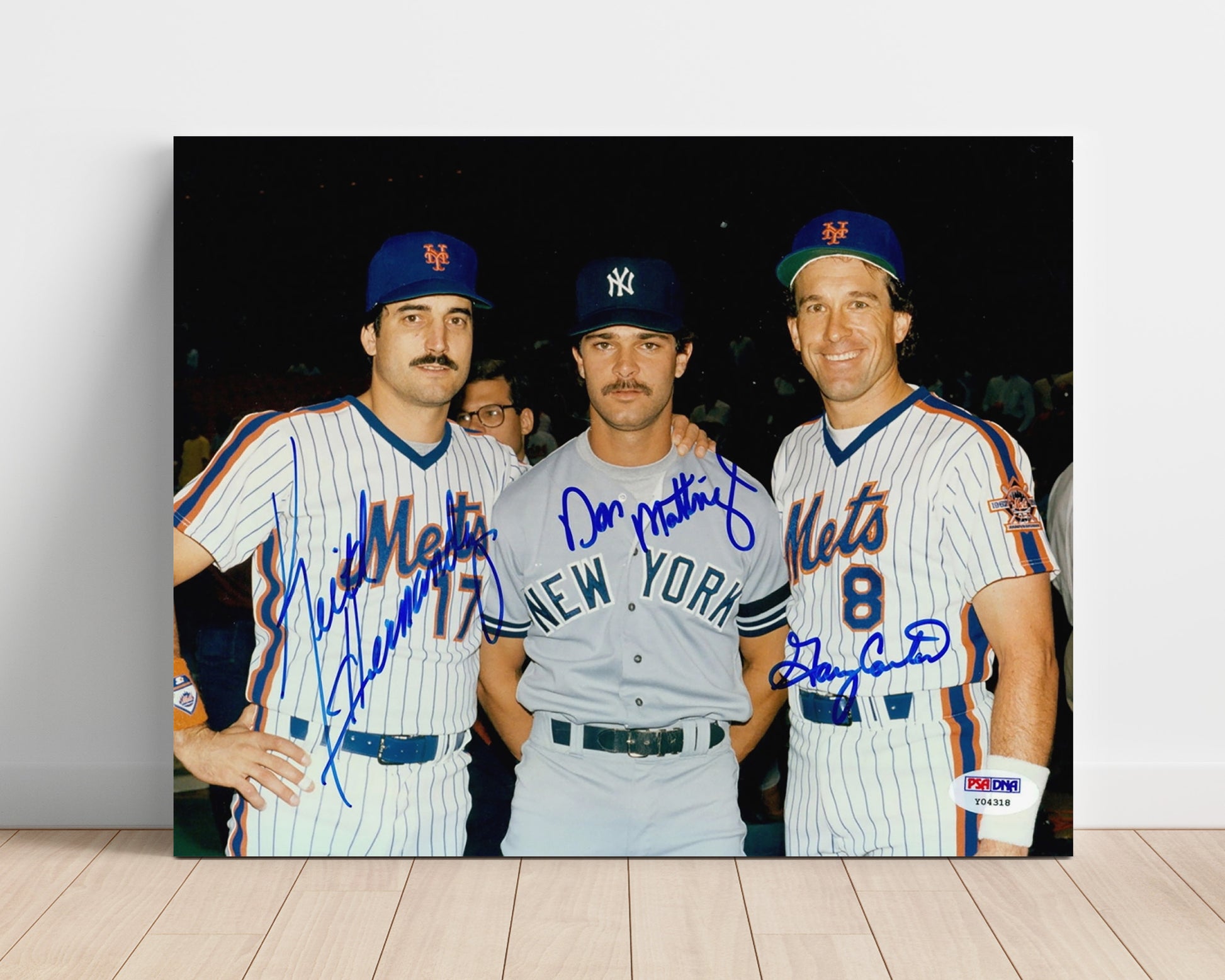 Don Mattingly and Gary Carter and Keith Hernandez - New Yorks Finest Baseball Wall Art 16x20 Unframed Print wall art print – Baseball Wall Art decor