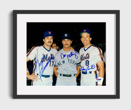 Don Mattingly and Gary Carter and Keith Hernandez - New Yorks Finest 8x10 Canvas baseball wall art