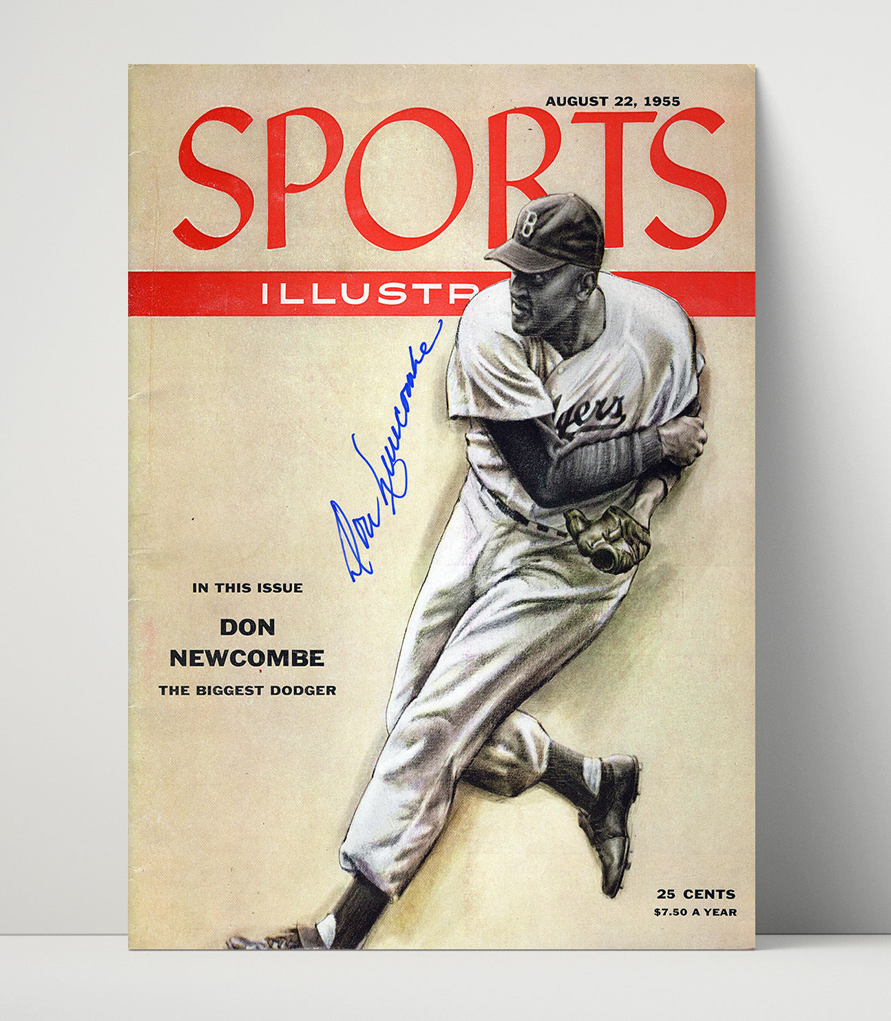 Don Newcombe - 1955 SI Cover Baseball Wall Art 16x20 Unframed Print wall art print – Baseball Wall Art decor