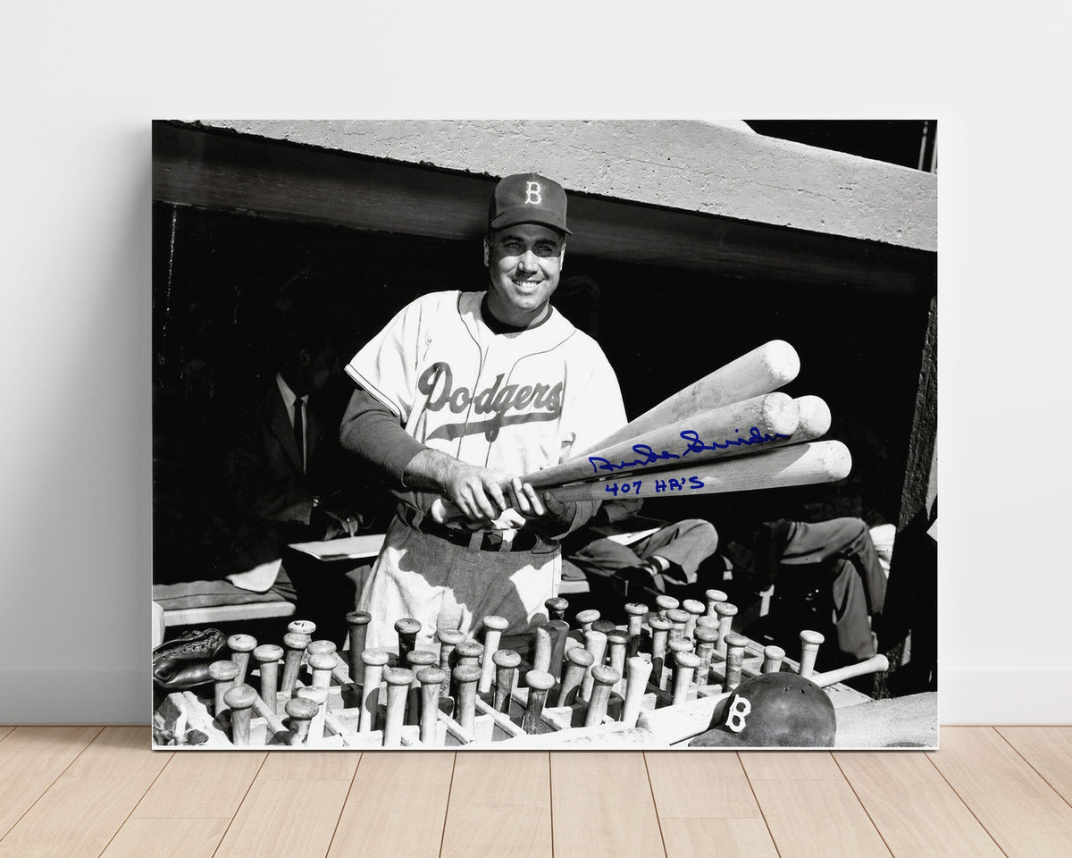 Duke Snider – Dodgers Bat Rack unframed baseball poster print