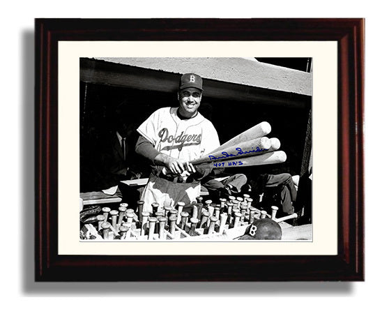 Duke Snider - Dodgers Bat Rack Landscape Baseball Wall Art 8x10 Beveled Frame wall art print – Baseball Wall Art decor