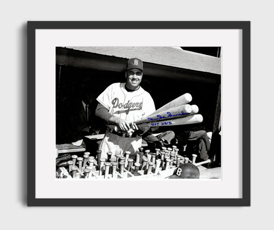 Duke Snider - Dodgers Bat Rack 8x10 Canvas baseball wall art