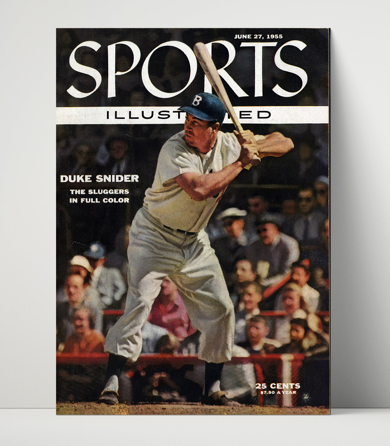 Duke Snider - SI Cover June 27 1955 - Batting Stance Baseball Wall Art 16x20 Unframed Print wall art print – Baseball Wall Art decor