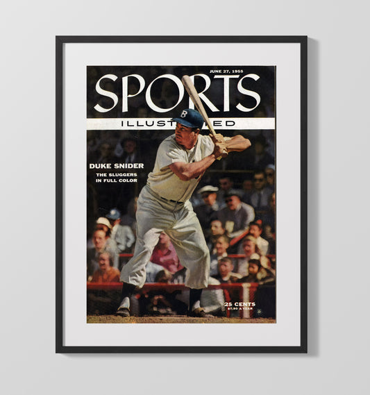 Duke Snider - SI Cover June 27 1955 - Batting Stance 8x10 Canvas baseball wall art