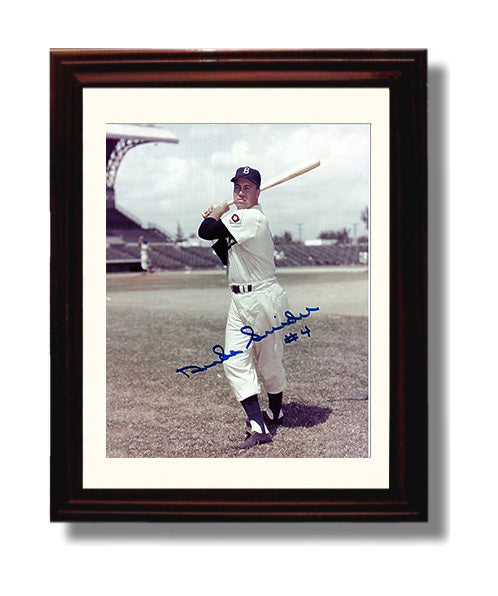 Duke Snider - Swing Pose Number 4 Baseball Wall Art 8x10 Beveled Frame wall art print – Baseball Wall Art decor