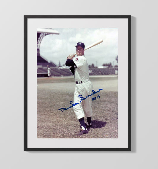 Duke Snider - Swing Pose Number 4 8x10 Canvas baseball wall art