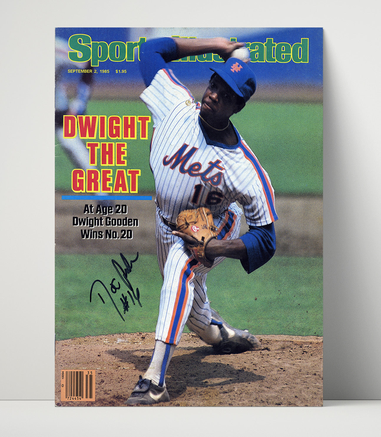 Dwight Gooden - Young Ace Power Pitching SI Cover 1985 Baseball Wall Art 16x20 Unframed Print wall art print – Baseball Wall Art decor