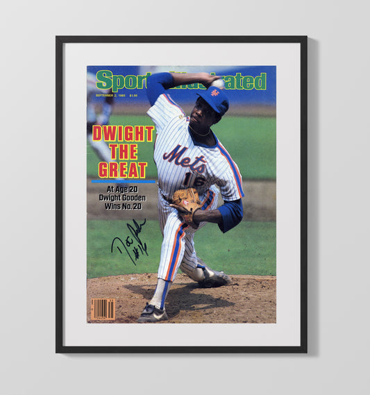 Dwight Gooden - Young Ace Power Pitching SI Cover 1985 8x10 Canvas baseball wall art