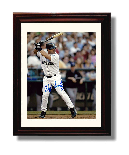 Edgar Martinez - Seattle baseball Hall of Fame designated hitter Wall Art 8x10 Beveled Frame wall art print – Baseball Wall Art decor