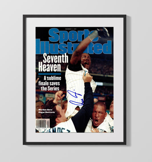 Edgar Renteria - 1997 SI Cover Florida Hero Seventh Heaven 8x10 Canvas baseball wall art