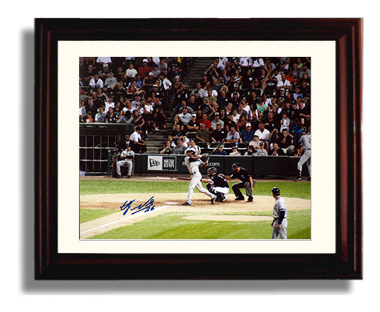 Eduardo Nunez - At Bat Home Plate View Baseball Wall Art 8x10 Beveled Frame wall art print – Baseball Wall Art decor