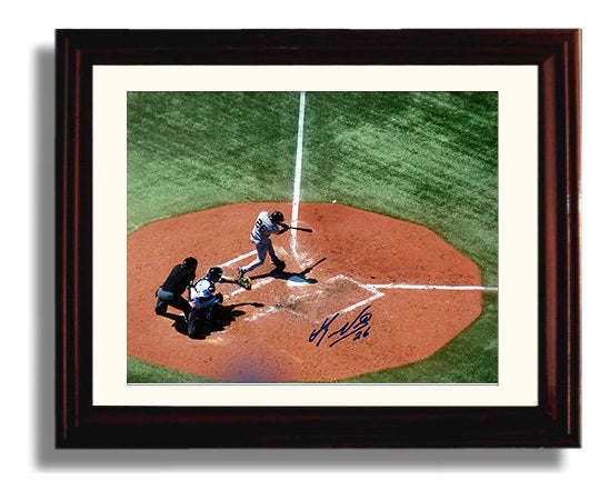 Eduardo Nunez - At Bat Overhead View Baseball Wall Art 8x10 Beveled Frame wall art print – Baseball Wall Art decor
