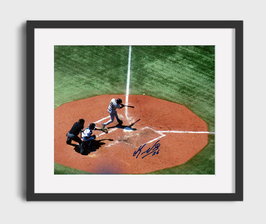 Eduardo Nunez - At Bat Overhead View 8x10 Canvas baseball wall art