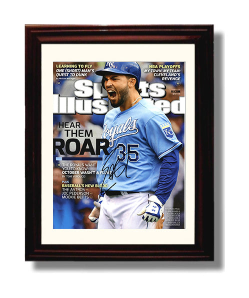 Eric Hosmer - Royals power roar SI cover 2015 Baseball Wall Art 8x10 Beveled Frame wall art print – Baseball Wall Art decor