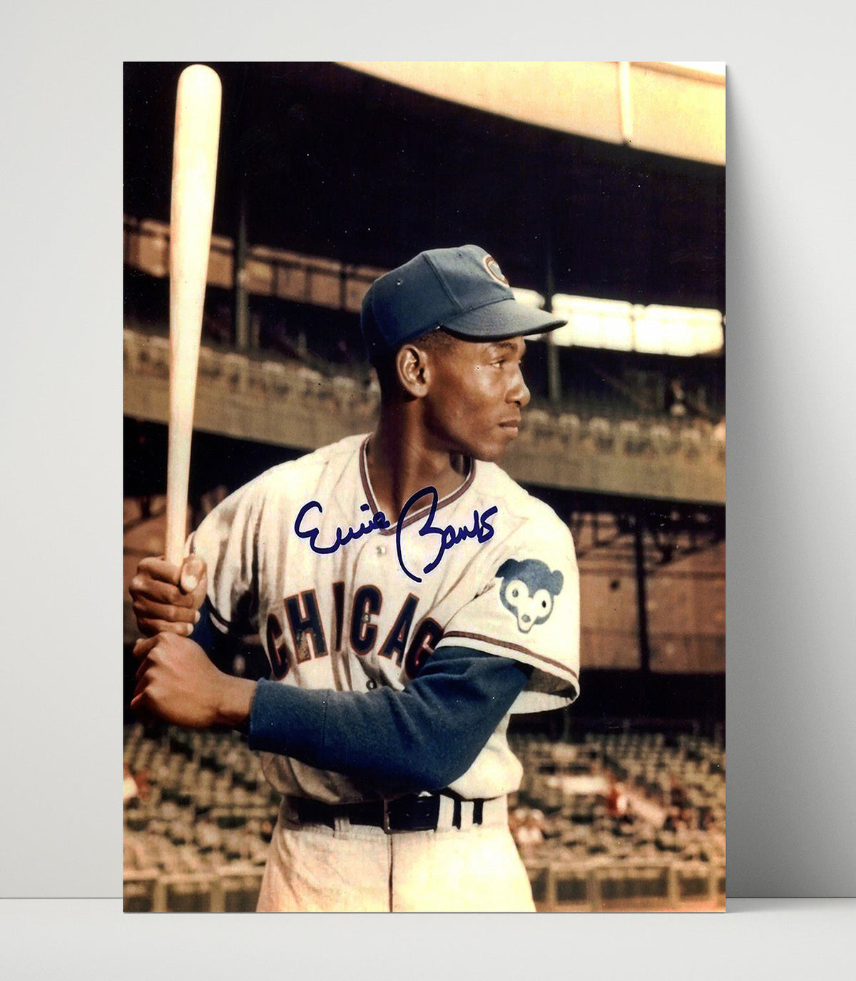 Ernie Banks – Chicago Baseball Mr. Cub Legend unframed baseball poster print