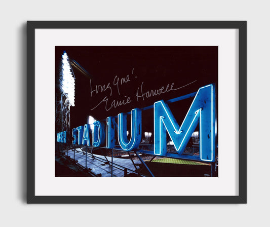 Ernie Harwell - Tiger Stadium Broadcast Booth 8x10 Canvas baseball wall art