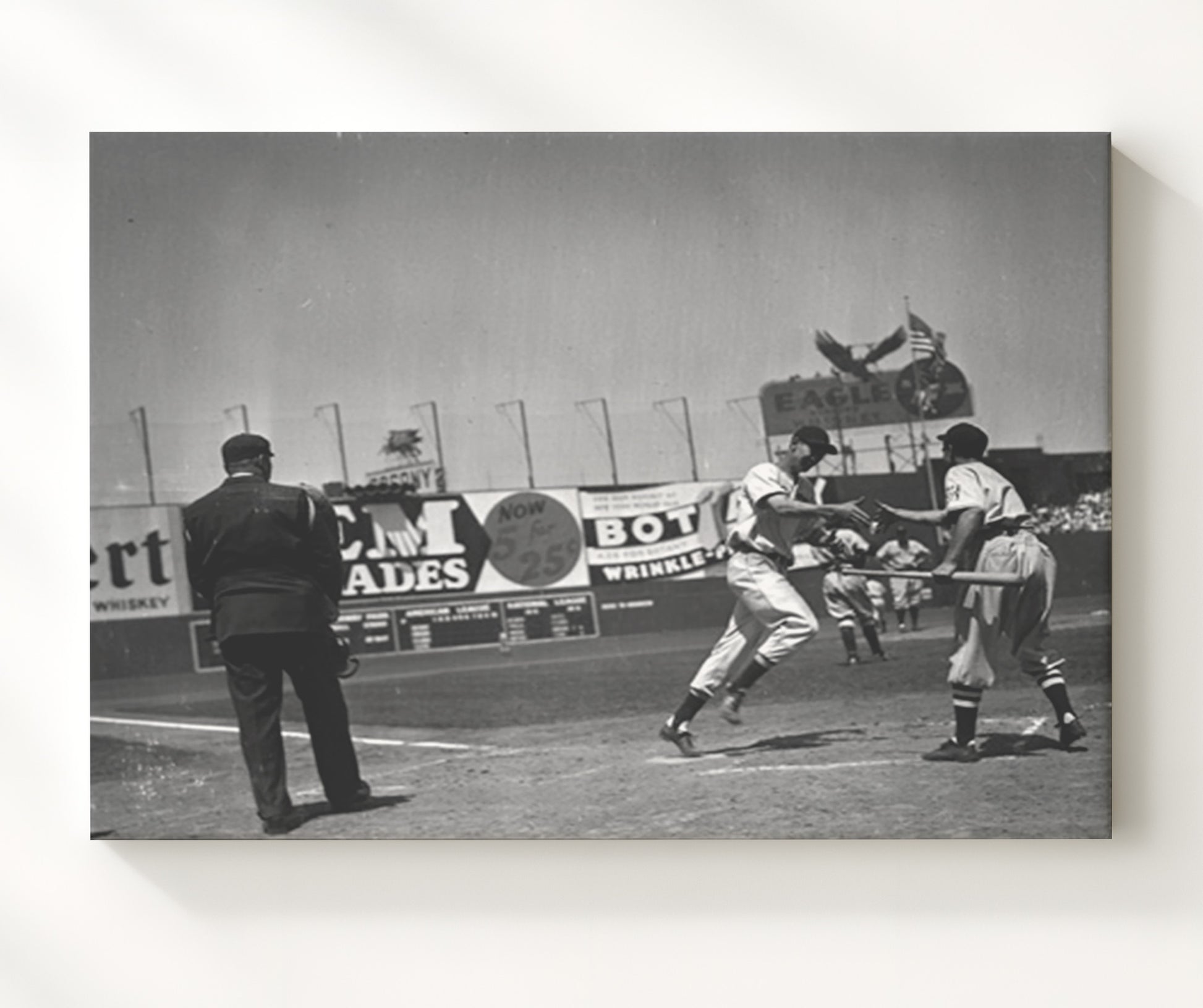 Fenway Park - Classic Grandstand Scene Baseball Wall Art 20x24 Canvas wall art print – Baseball Wall Art decor