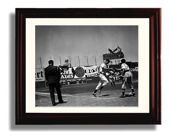 Fenway Park - Classic Grandstand Scene Baseball Wall Art 8x10 Beveled Frame wall art print – Baseball Wall Art decor