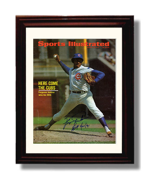 Fergie Jenkins - Pitching Motion SI Cover Spotlight Baseball Wall Art 8x10 Beveled Frame wall art print – Baseball Wall Art decor
