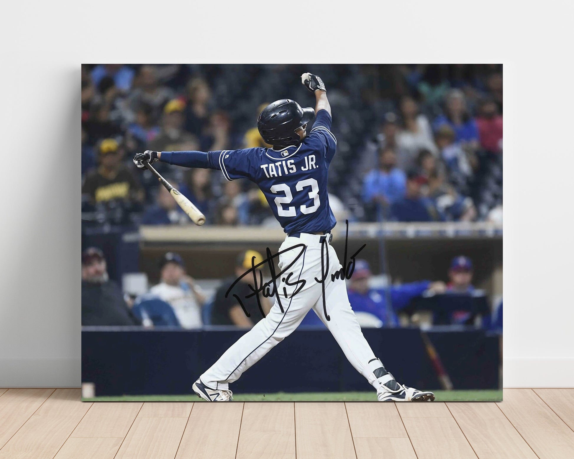 Fernando Tatis Jr - Follow Through Swing Baseball Wall Art 16x20 Unframed Print wall art print – Baseball Wall Art decor