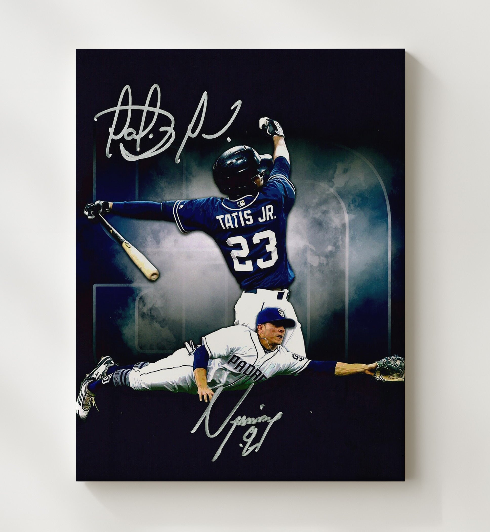 Fernando Tatis Jr - San Diego baseball franchise star Wall Art 20x24 Canvas wall art print – Baseball Wall Art decor