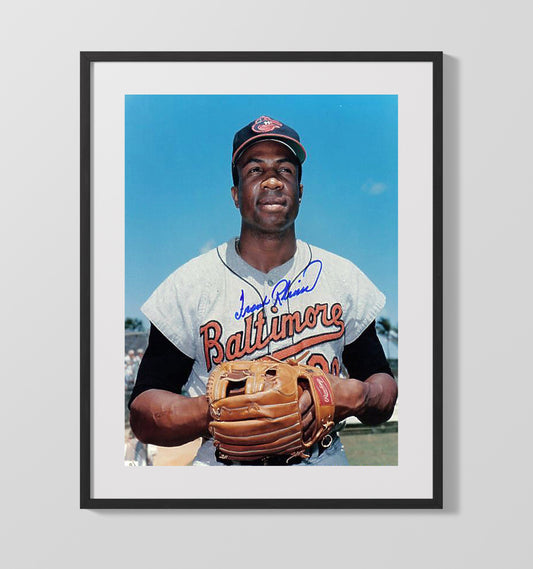 Frank Robinson - Baltimore baseball Hall of Fame outfielder 8x10 Canvas baseball wall art