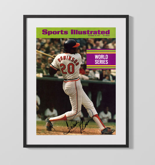 Frank Robinson - Series follow-through SI Cover 8x10 Canvas baseball wall art