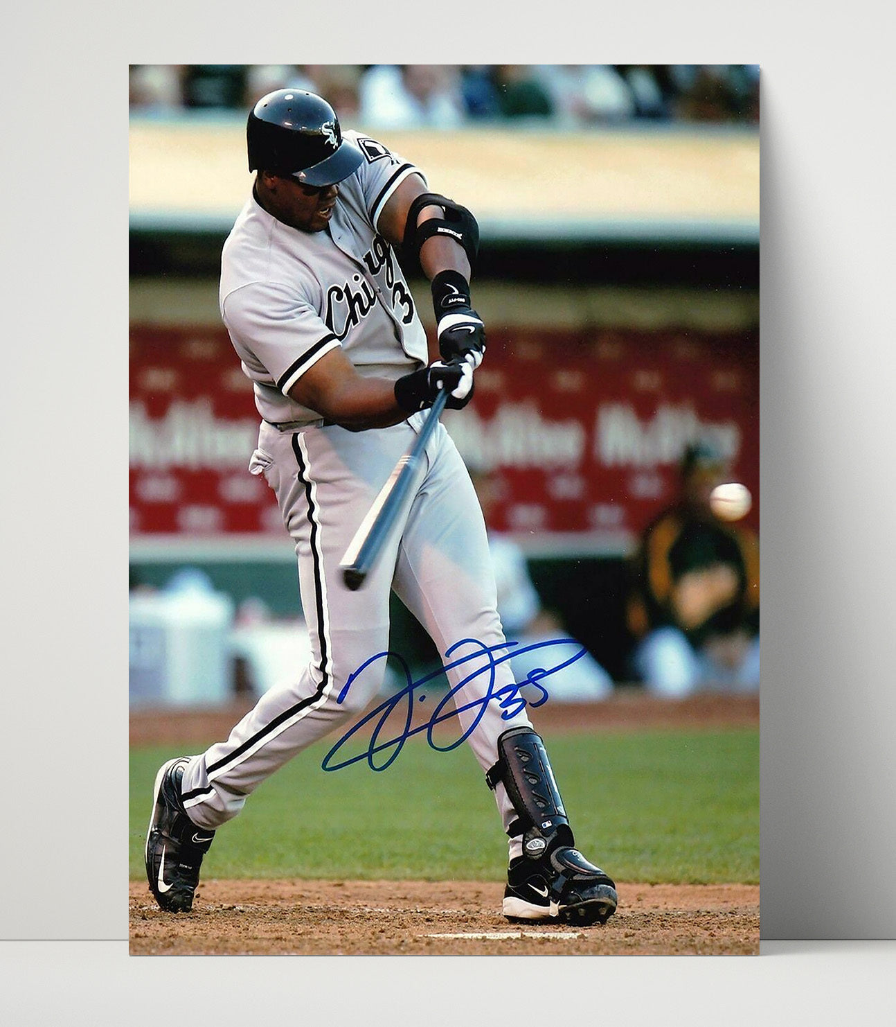 Frank Thomas - Chicago baseball Hall of Fame slugger Wall Art 16x20 Unframed Print wall art print – Baseball Wall Art decor