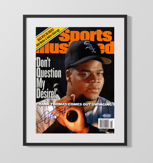 Frank Thomas - Chicago baseball SI cover 2000 8x10 Canvas baseball wall art