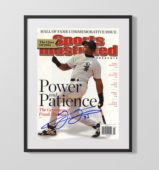 Frank Thomas - Hall of Fame Power and Patience feature SI Cover 2014 8x10 Canvas baseball wall art