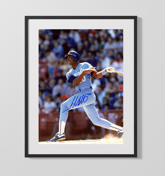 Frank White - Kansas City baseball infield leader 8x10 Canvas baseball wall art