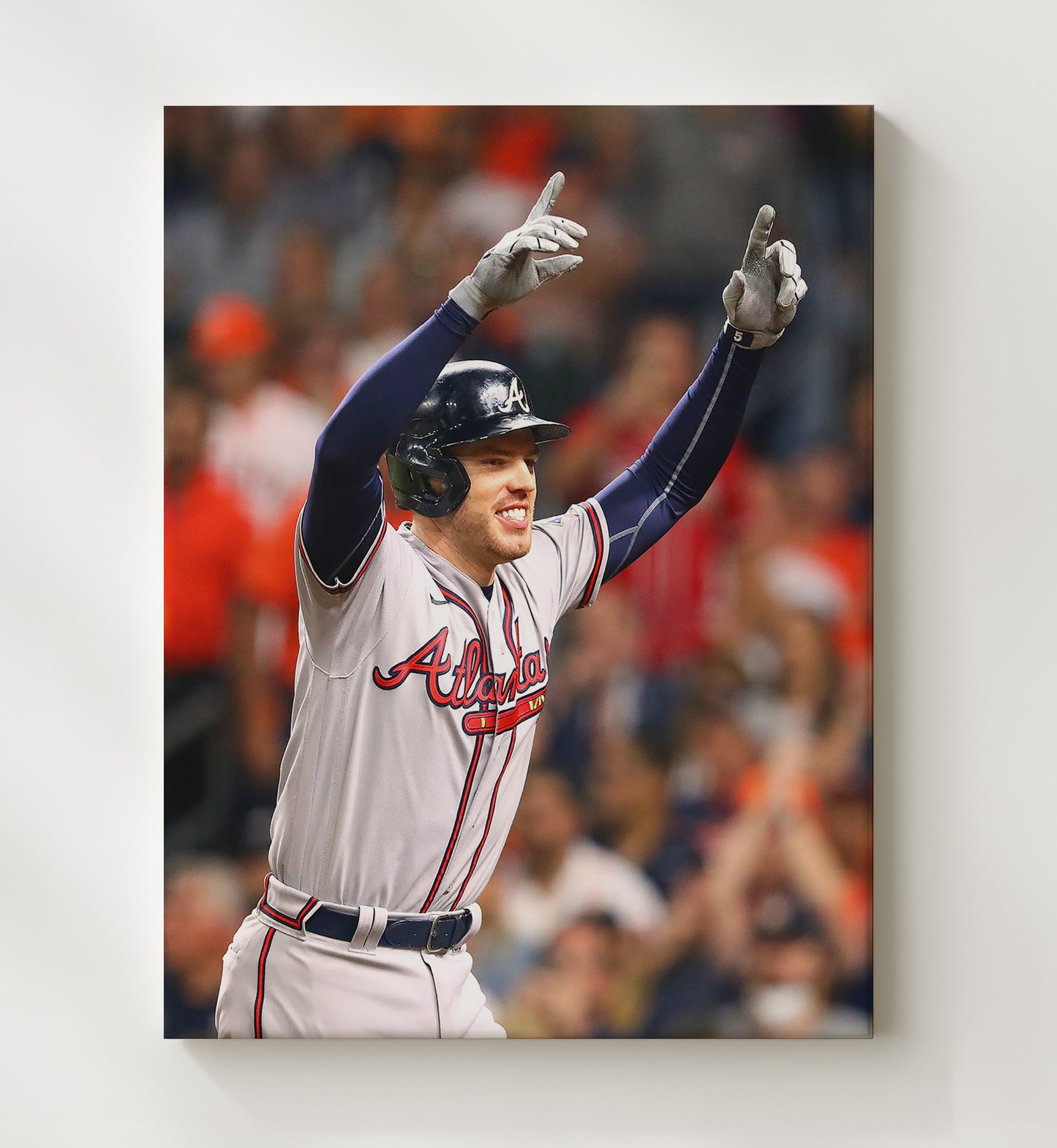 Freddie Freeman - Atlanta baseball championship moment Wall Art 20x24 Canvas wall art print – Baseball Wall Art decor