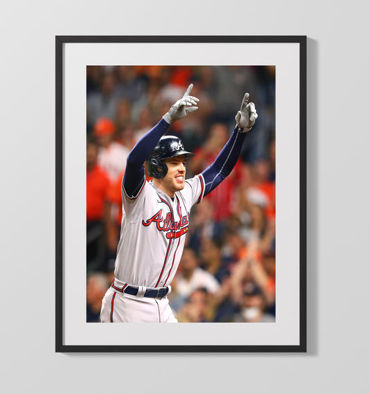 Freddie Freeman - Atlanta baseball championship moment 8x10 Canvas baseball wall art