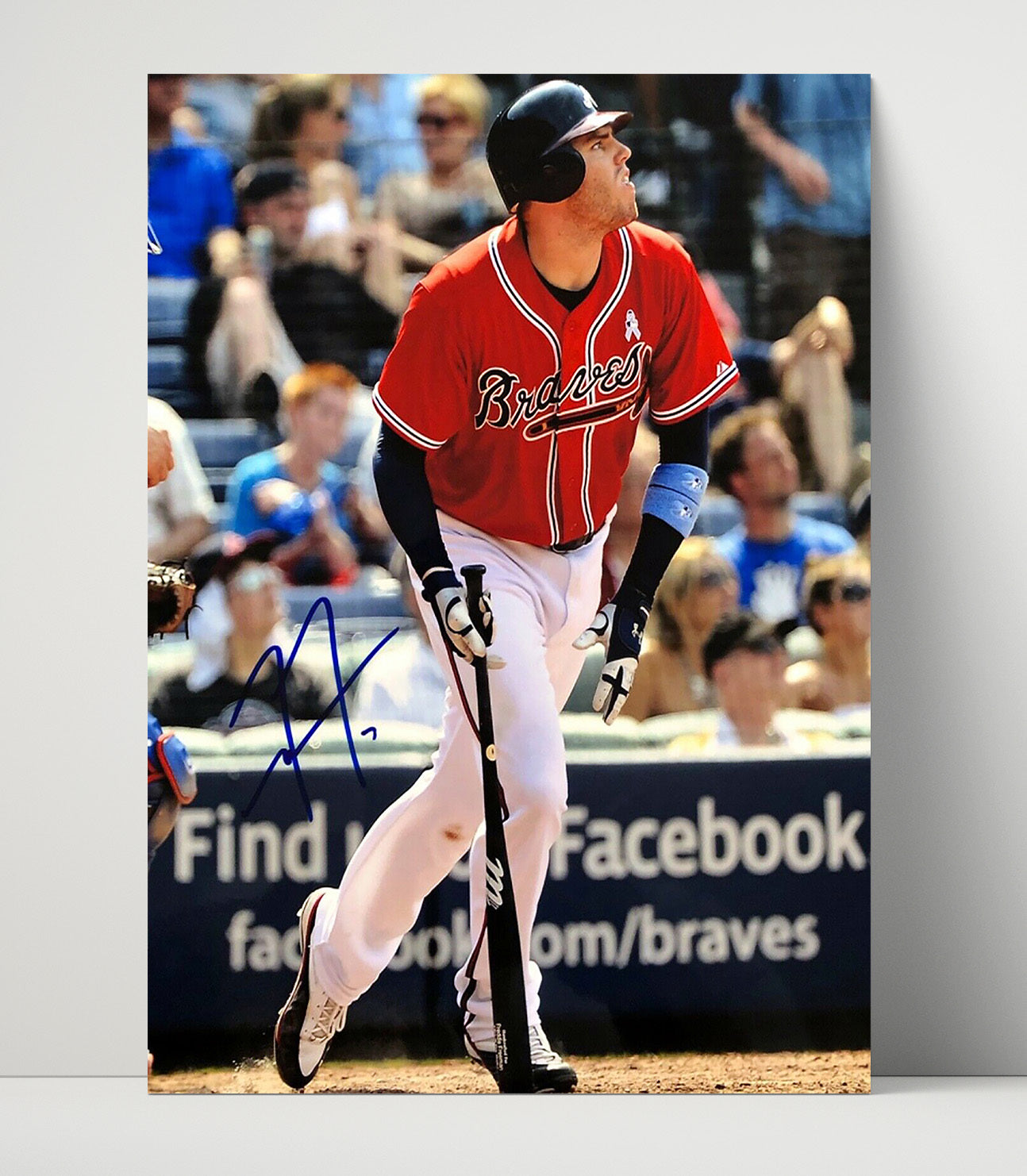 Freddie Freeman - Atlanta baseball franchise hitter Wall Art 16x20 Unframed Print wall art print – Baseball Wall Art decor