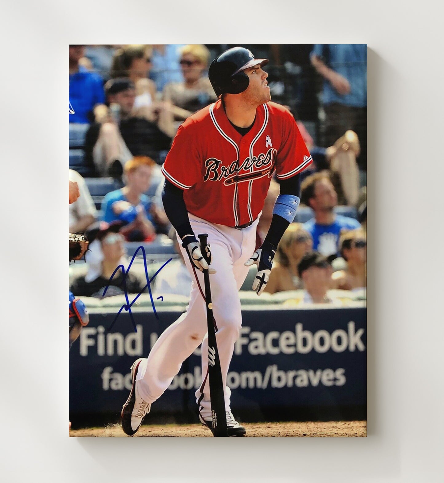 Freddie Freeman - Atlanta baseball franchise hitter Wall Art 20x24 Canvas wall art print – Baseball Wall Art decor
