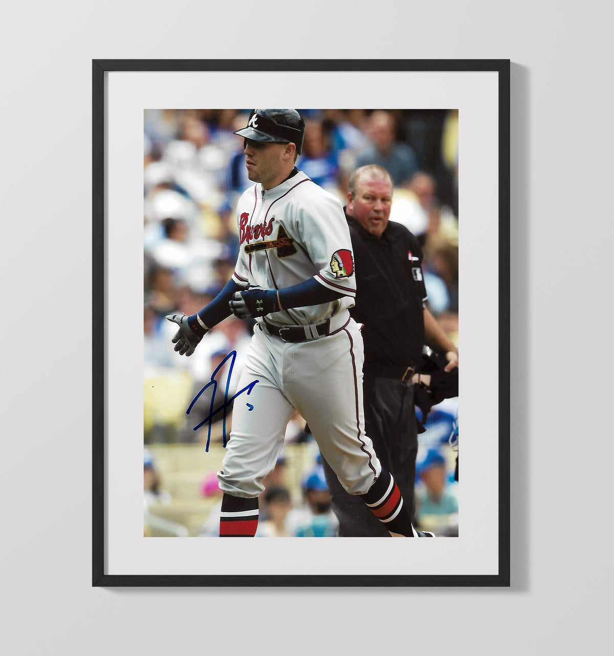 Freddie Freeman - Atlanta baseball homecoming run 16x20 Gallery Frame baseball wall art
