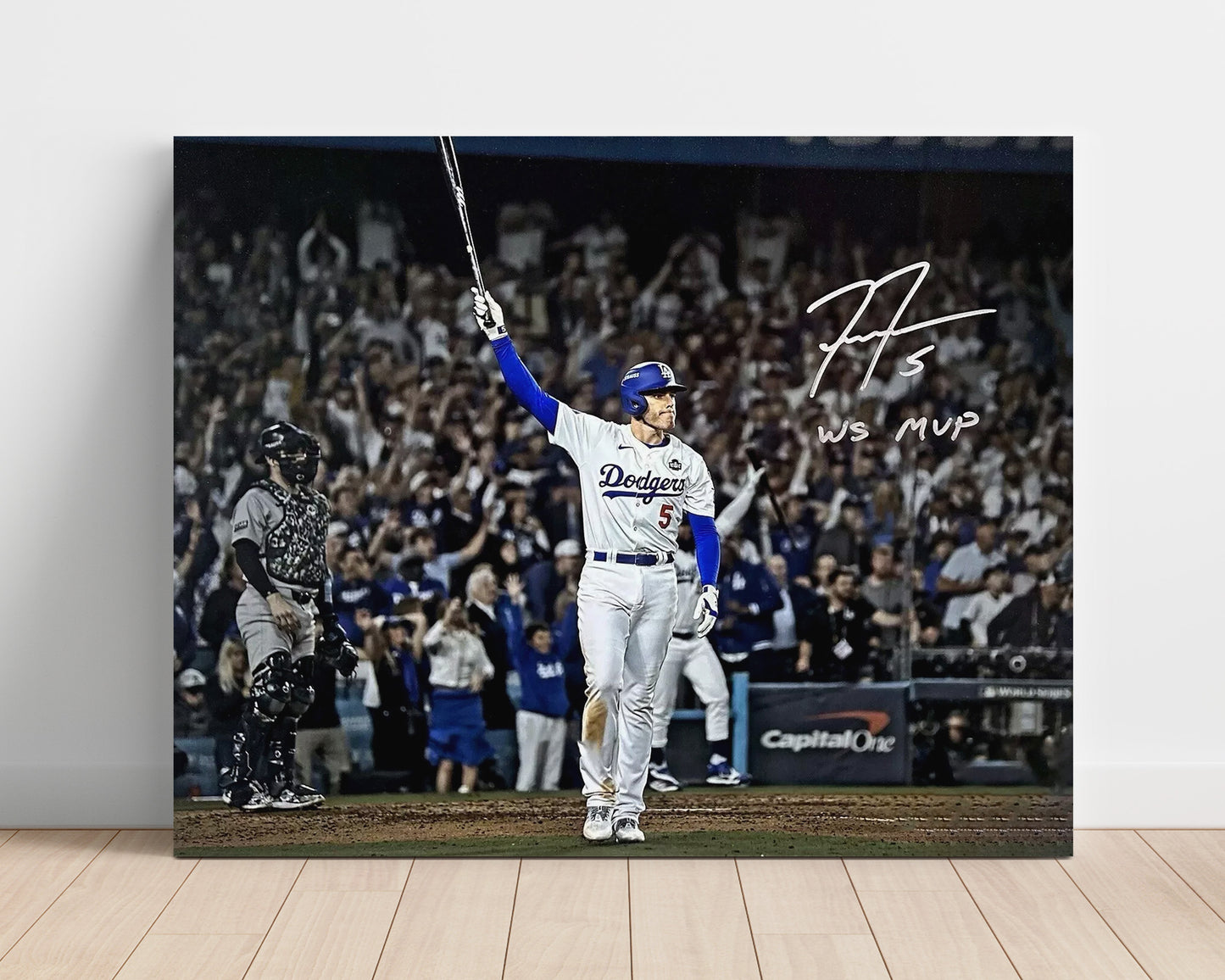 Freddie Freeman - Series MVP Moment Baseball Wall Art 16x20 Unframed Print wall art print – Baseball Wall Art decor