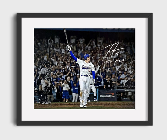 Freddie Freeman - Series MVP Moment 8x10 Canvas baseball wall art