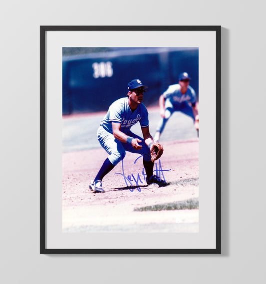 George Brett - Kansas City Baseball Hall of Fame Infielder 8x10 Canvas baseball wall art