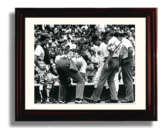 George Brett - Pine Tar Incident Baseball Wall Art 8x10 Beveled Frame wall art print – Baseball Wall Art decor