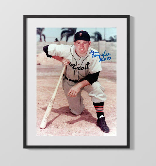 George Kell - Detroit baseball Hall of Fame infielder 8x10 Canvas baseball wall art
