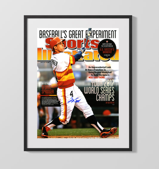 George Springer - Baseballs Great Experiment SI Cover 2014 8x10 Canvas baseball wall art