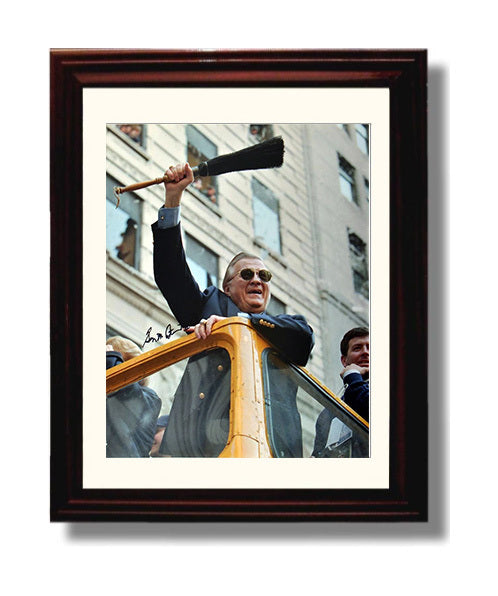 George Steinbrenner - New York baseball franchise owner Wall Art 8x10 Beveled Frame wall art print – Baseball Wall Art decor