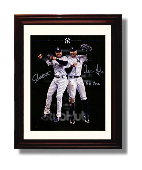 Giancarlo Stanton and Aaron Judge - New York baseball power duo Wall Art 8x10 Beveled Frame wall art print – Baseball Wall Art decor