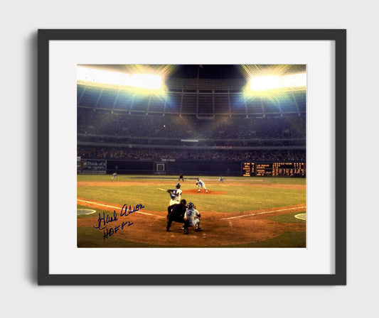 Hank Aaron - Historic Swing Hammerin Hank 8x10 Canvas baseball wall art
