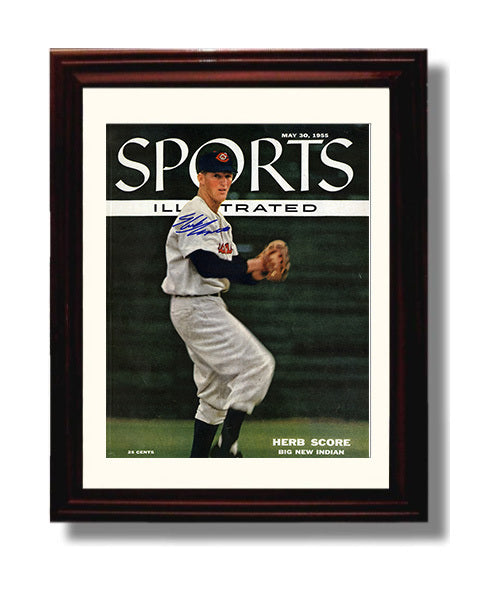Herb Score - SI Cover May 30 1955 - Pitching Motion Baseball Wall Art 8x10 Beveled Frame wall art print – Baseball Wall Art decor